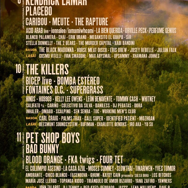 Bilbao BBK Live completes 2020 festival lineup
