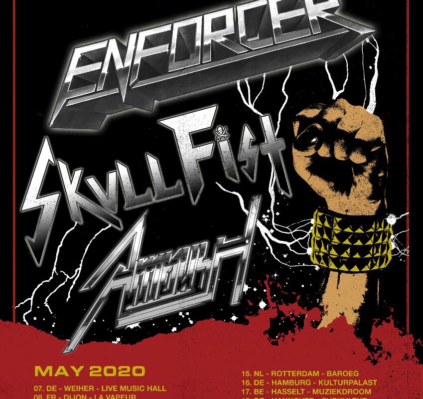 Enforcer- announce European tour in May with SKULL FIST & AMBUSH!