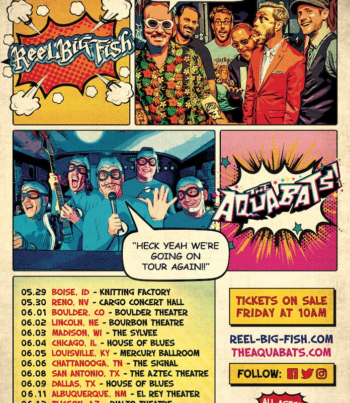 Reel Big Fish and The Aquabats announce co headline tour (May 29th-June 12th, 2020)