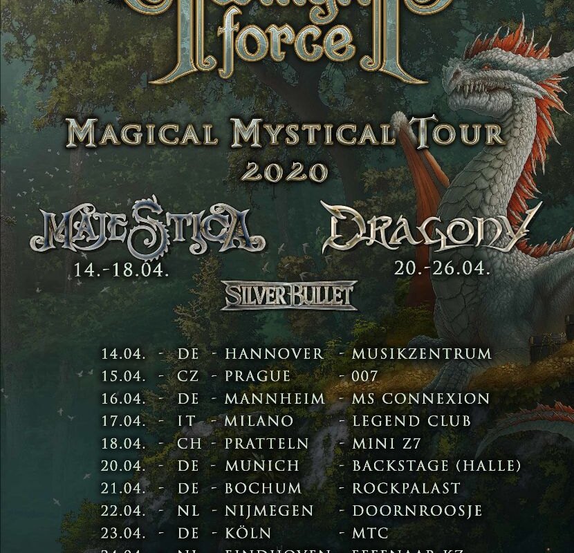 Twilight Force announce debut headline tour “Magical Mystical Tour 2020” with MAJESTICA and DRAGONY!