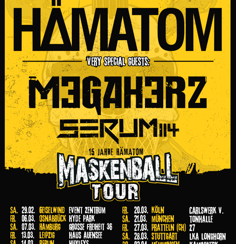 Serum 114 Releases New Single & Video „Freiheit“ Tour Through Germany and Switzerland Starts Tomorrow!