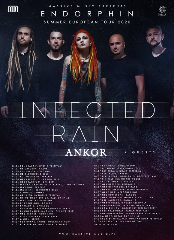 Infected Rain reveal many more European Tour Dates for 2020!