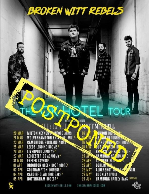 Broken Witt Rebels postpone headline tour