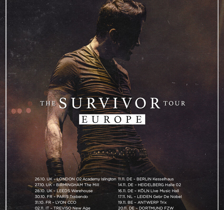 Scott Stapp Announces The Survivor European Headlining Tour, Releases "Wake Up Call" Charity Music Video