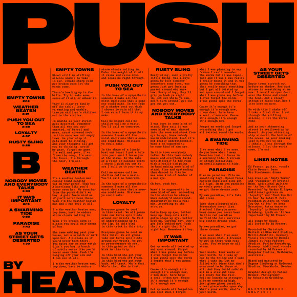 Heads. premiere brand new single from upcoming album PUSH!