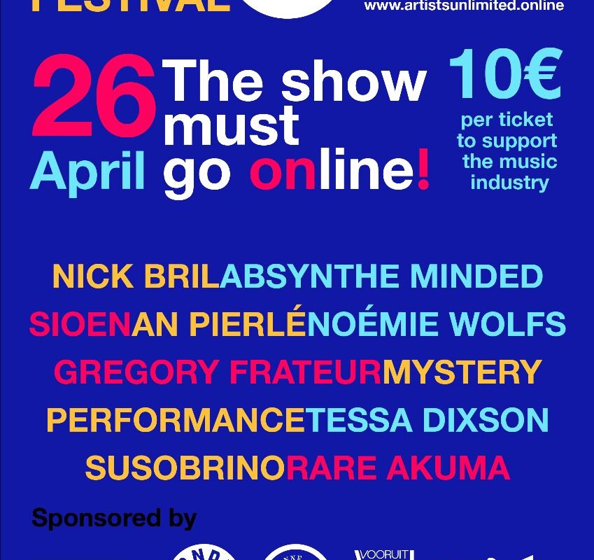 Artists Unlimited (AU!) opstart van een nieuw streaming-platform, voor en door artiesten