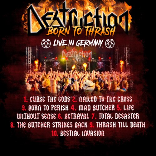Destruction reveal tracklist for "Born To Thrash - Live In Germany"