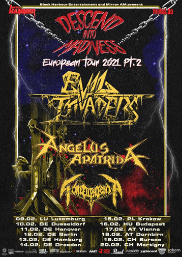 Evil Invaders Announces 2021 European Tour!