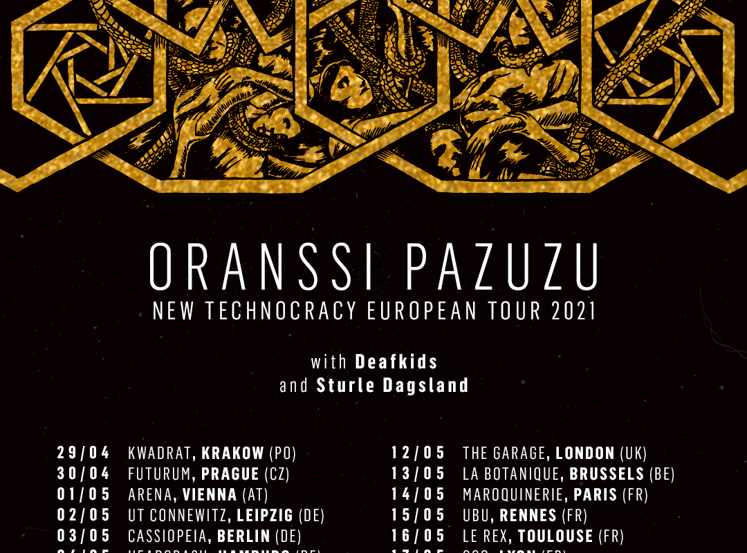 Oranssi Pazuzu announce rescheduled "New Technocracy European Tour 2021"