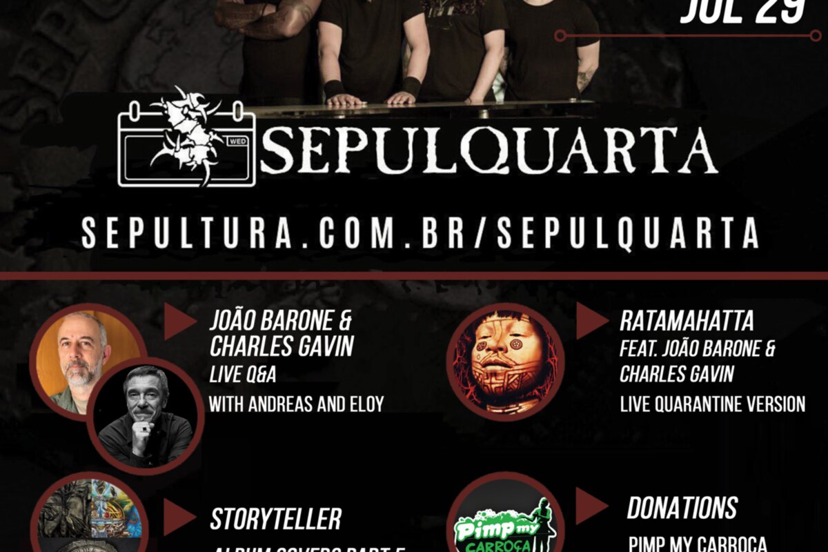 Sepultura welcome Joao Barone and Charles Gavin to their SepulQuarta sessions!