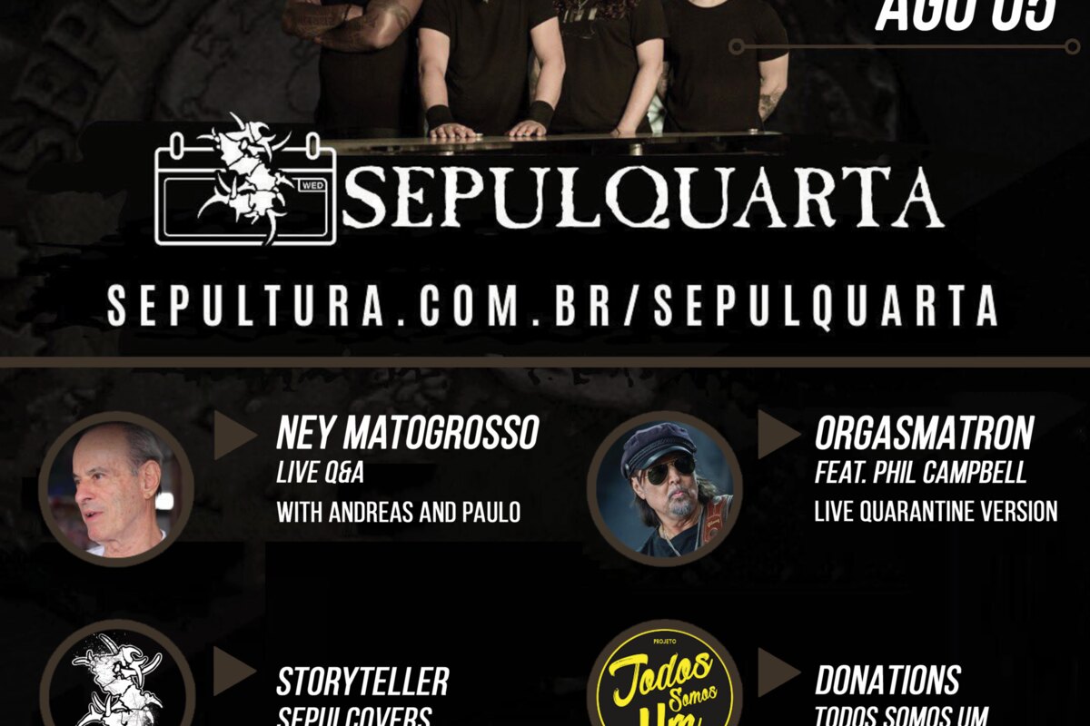 Sepultura welcome Ney Matogrosso and Phil Campbell to their SepulQuarta Sessions