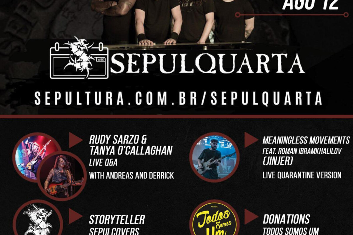Sepultura welcomes Rudy Sarzo (Ex-Ozzy Osbourne), Tanya O'Callaghan and Roman Ibramkhalilov (Jinjer) to Sepulquarta