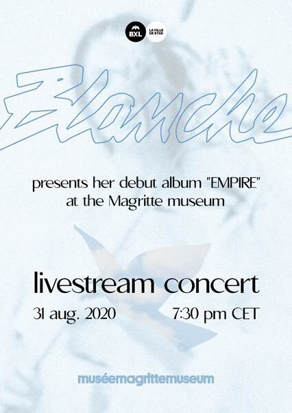 Blanche geeft livestream concert in Magritte Museum