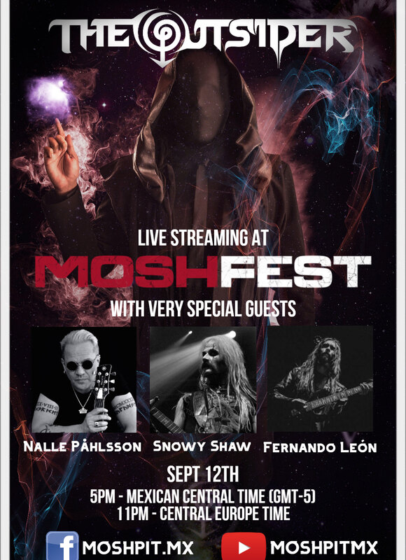 Symphonic Death Metal project The Outsider to make live online debut with very Special Guests at str