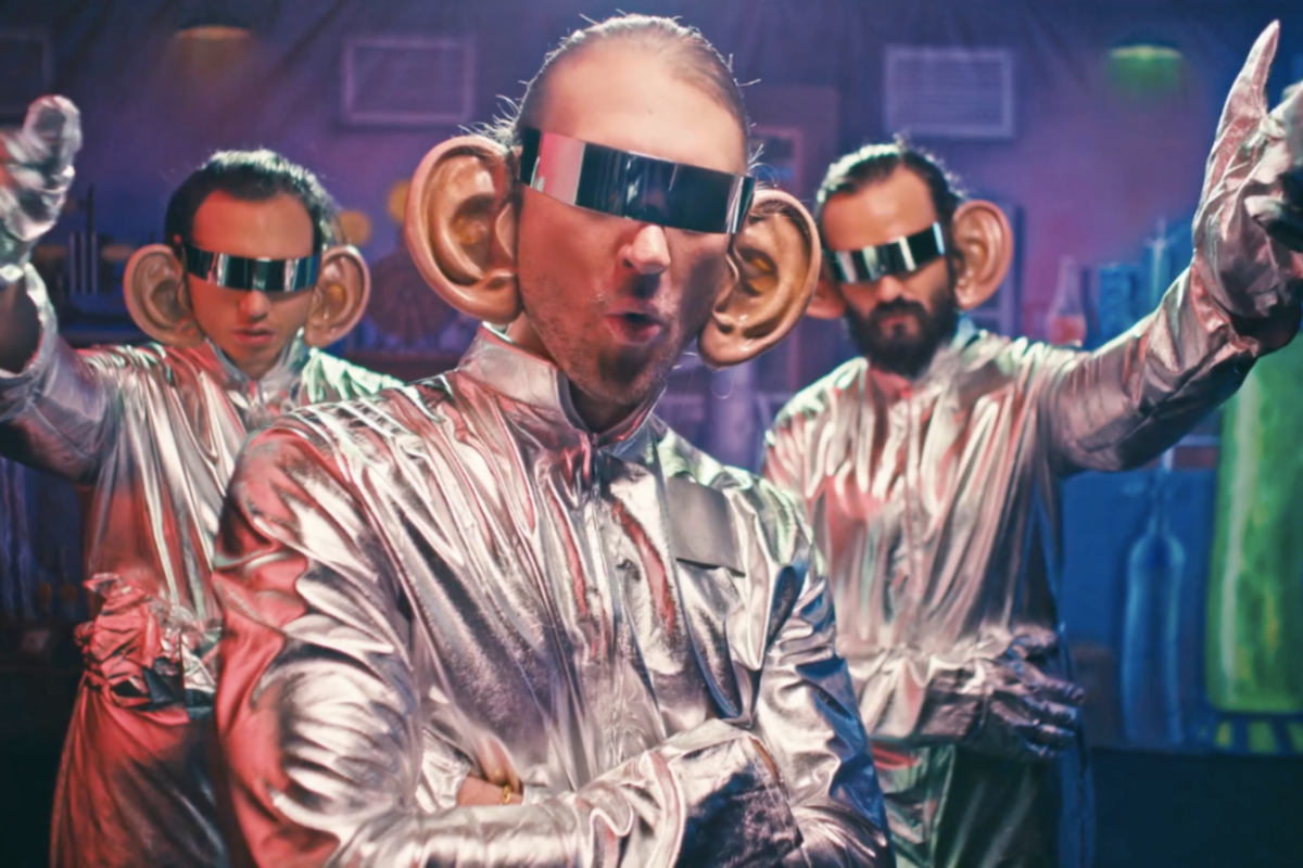 Dinosaur Pile-Up release video for 'It's Tricky Amazon Original'
