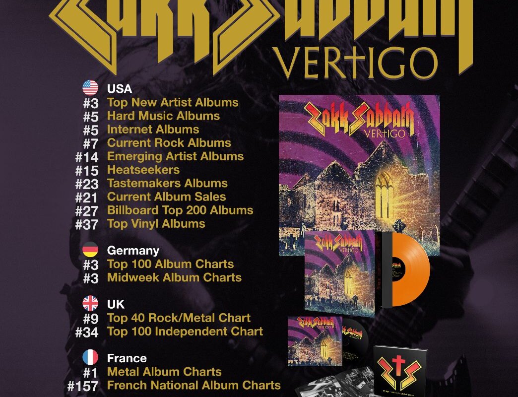 Zakk Sabbath "Vertigo" – Black Sabbath tribute album enters charts