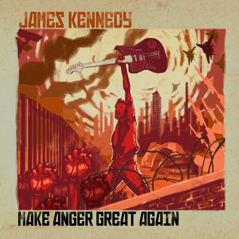 James Kennedy is happy to release his new powerful single Outragers from the upcoming album Make Anger Great Again due for release on September 25. 