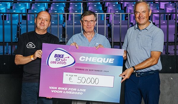 Fietsactie Bike For Live2020 brengt €50.000