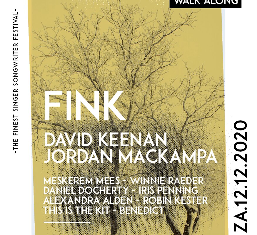 Fink, David Keenan en Jordan Mackampa headliners Naked Song Walk Along 12 december