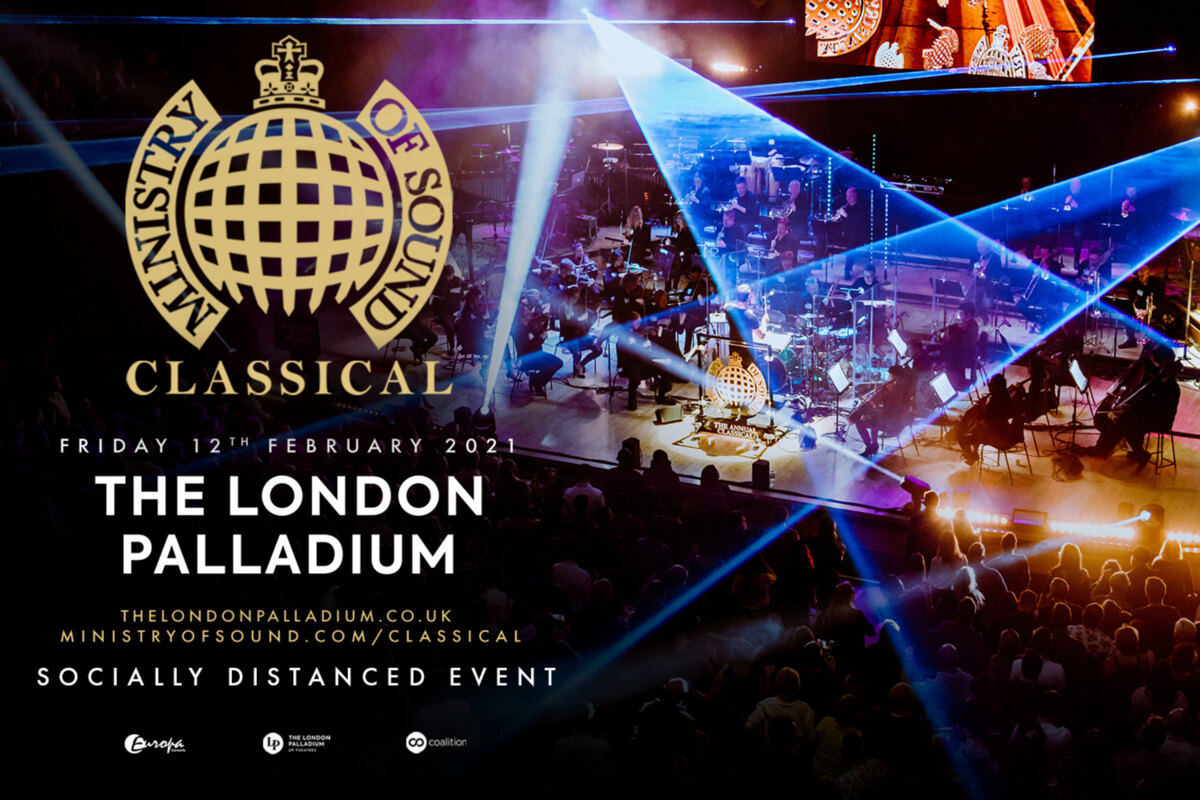 Ministry of Sound Classical announce socially distanced show at The London Palladium