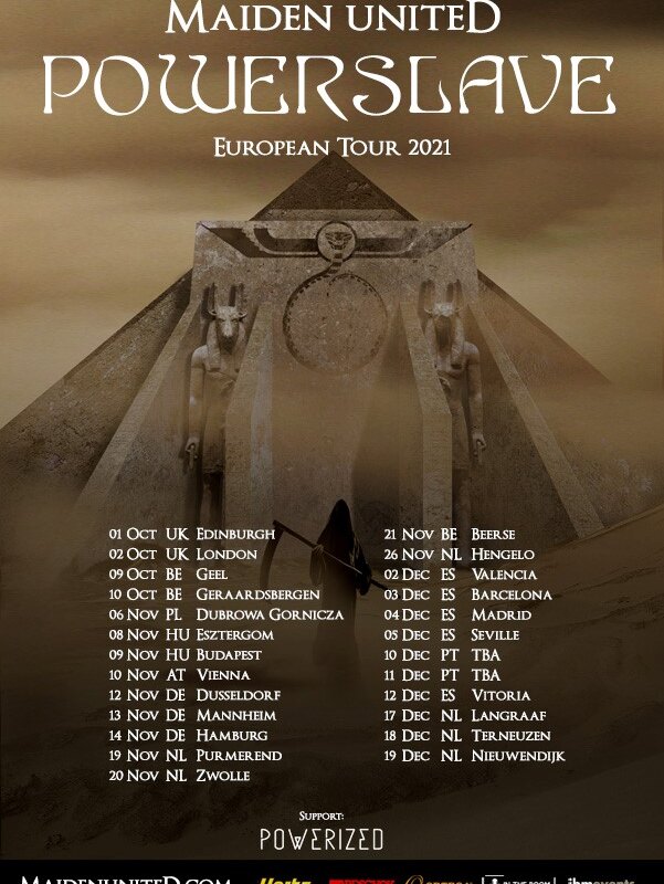 Maiden uniteD Announce New 'Powerslave' Tour Dates