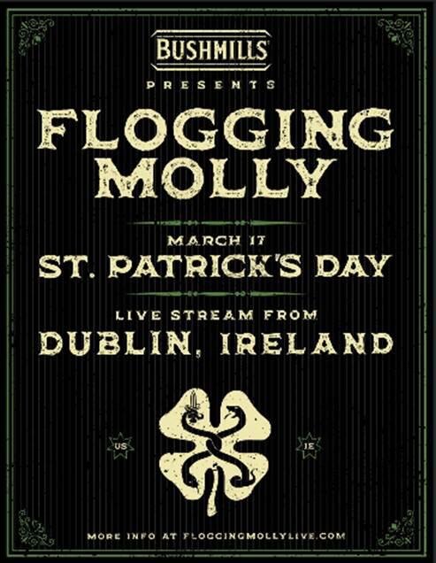 Flogging Molly Live From Dublin, Ireland On St. Patrick’s Day!; Performance To Stream From Whelan’s Irish Pub In Dublin On Wednesday, March 17