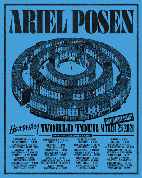 Ariel Posen Announces One-Off World Tour Live Concert Plus New Video For 'It's You'
