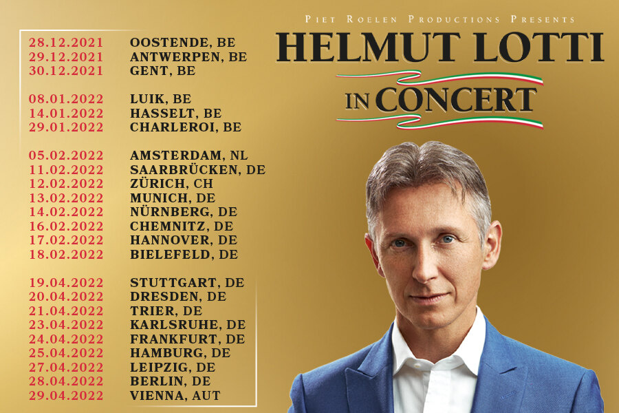 Helmut Lotti op zaterdag 5 februari naar Carré