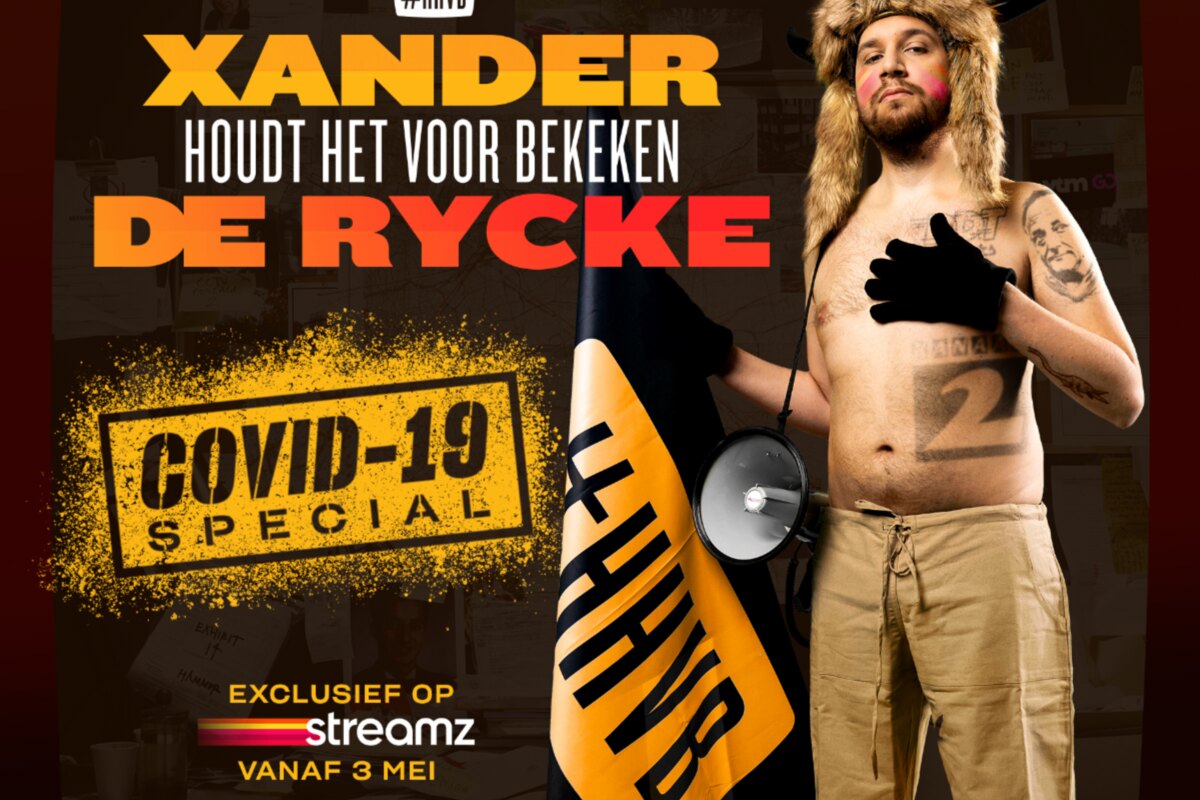 Xander De Rycke plant Covid-19 special van ‘Houdt het voor bekeken’ op Streamz
