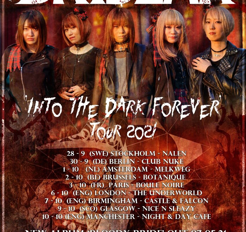 Bridear announce 'Into The Dark Forever' UK/EU tour 2021
