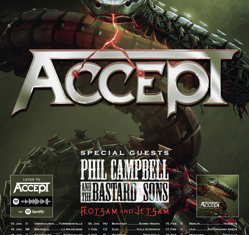 Accept announce "Too Mean To Die" European tour!