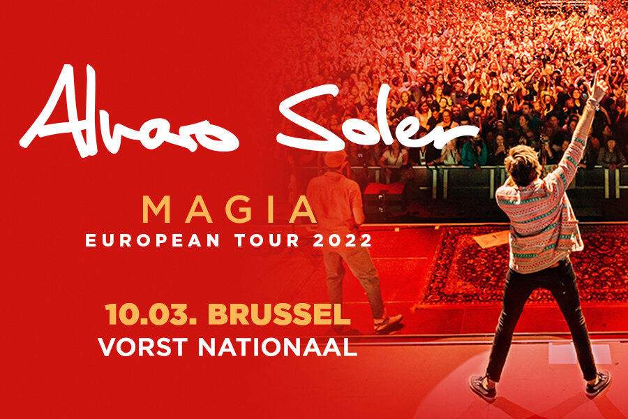 Alvaro Soler op 10 maart 2022 in Vorst Nationaal  met zijn  MAGIA European Tour 2022
