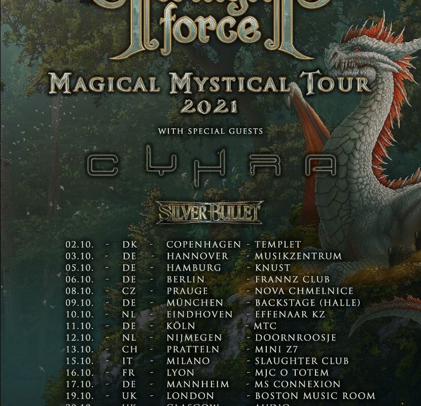 Twilight Force announce debut headline tour “Magical Mystical Tour 2021” with special guests CYHRA and SILVER BULLET!