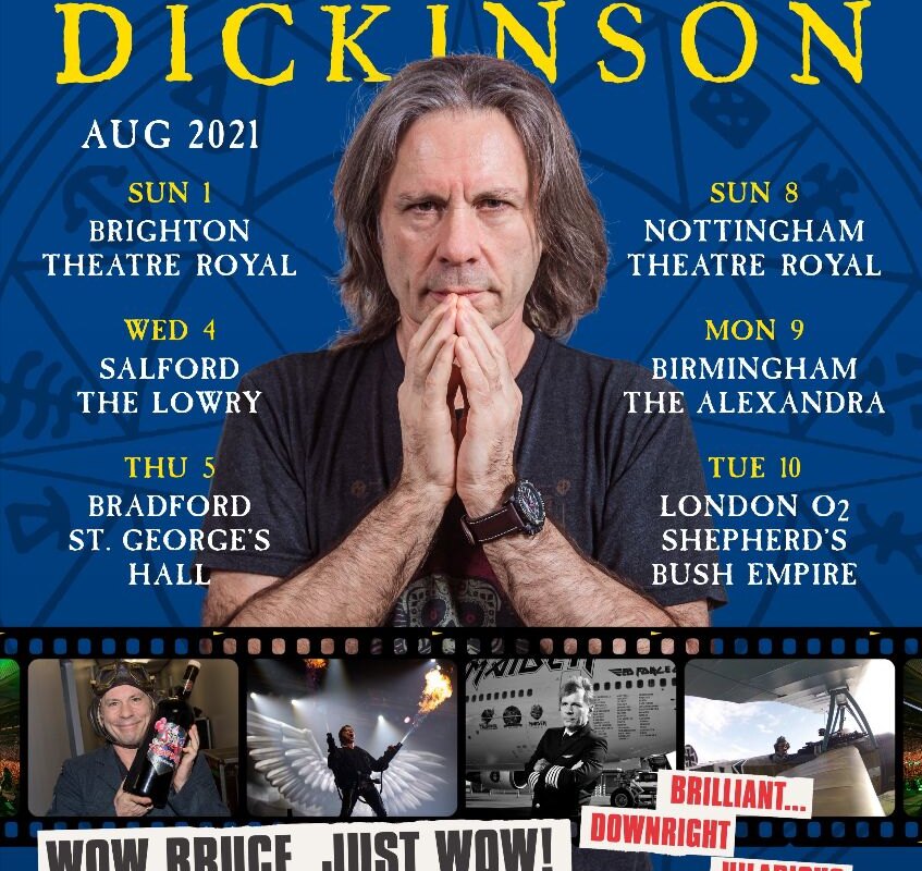 Iron Maiden's Bruce Dickinson announces spoken word UK tour