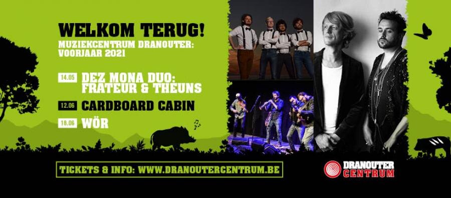 Muziekcentrum Dranouter kondigt eerste concerten aan