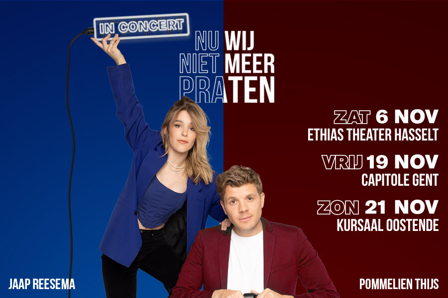 Jaap Reesema & Pommelien Thijs geven in november 2021 drie exclusieve concerten