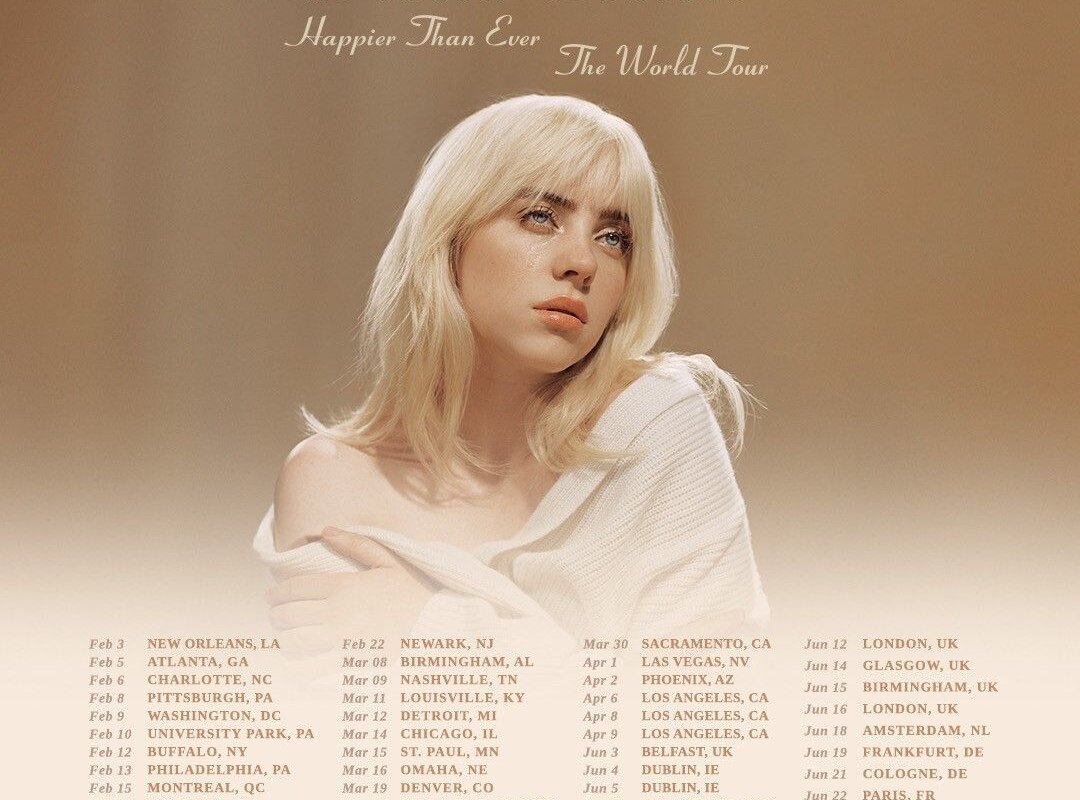 Billie Eilish met Happier Than Ever, The World Tour naar Ziggo Dome