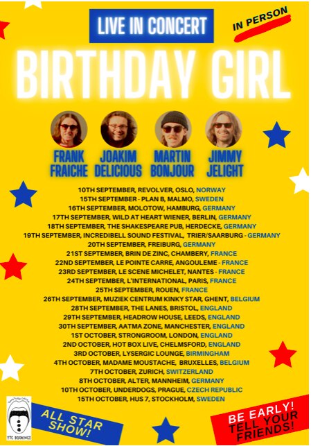 Birthday Girl- New Single 'I'm Not Safe' + Announcement Of European Tour