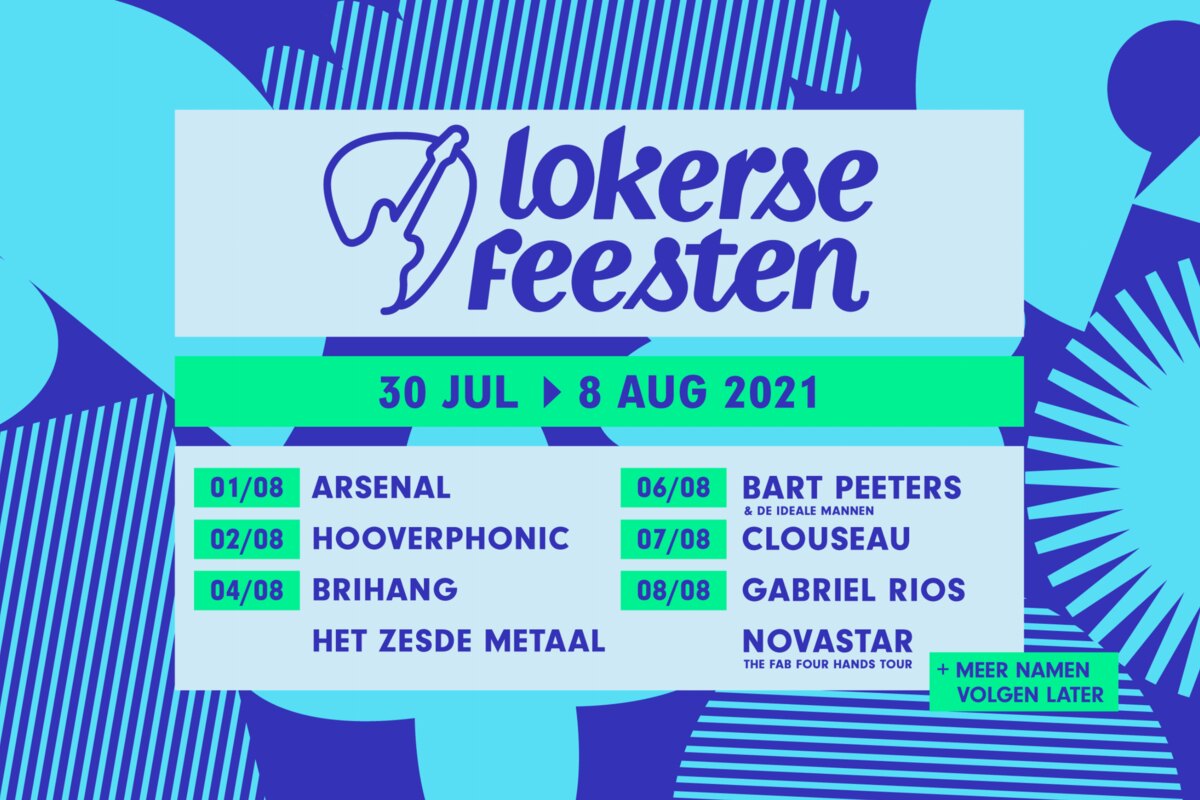 Eerste namen voor de Lokerse Feesten 2021