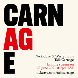 Nick Cave & Warren Ellis: CARNAGE vinyl & CD out tomorrow