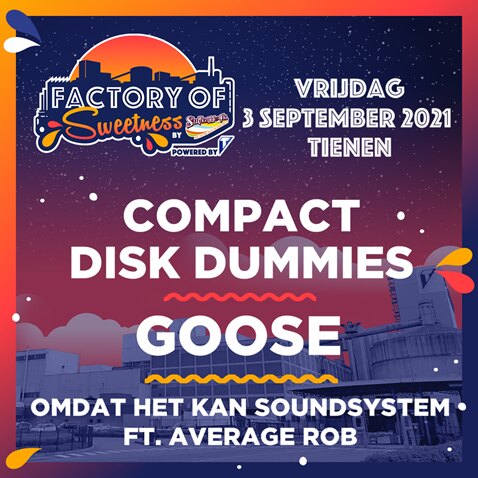 Suikerrock: Factory of Sweetness: Eerste namen vrijdag 3 september!