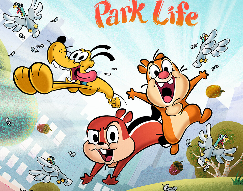 Ontdek de begingeneriek en key art voor de nieuwe originele serie "Knabbel en Babbel: Park Life"