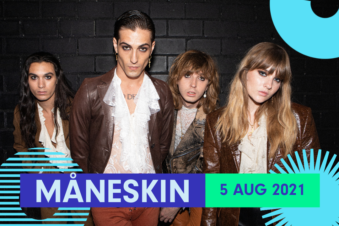 Måneskin deze zomer op de Lokerse Feesten
