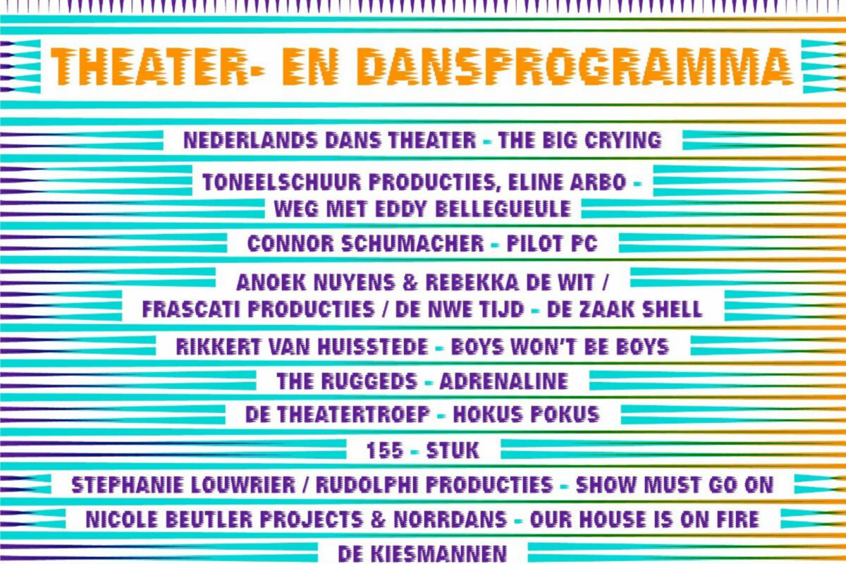Theater- en dansprogramma Lowlands 2021is bekend