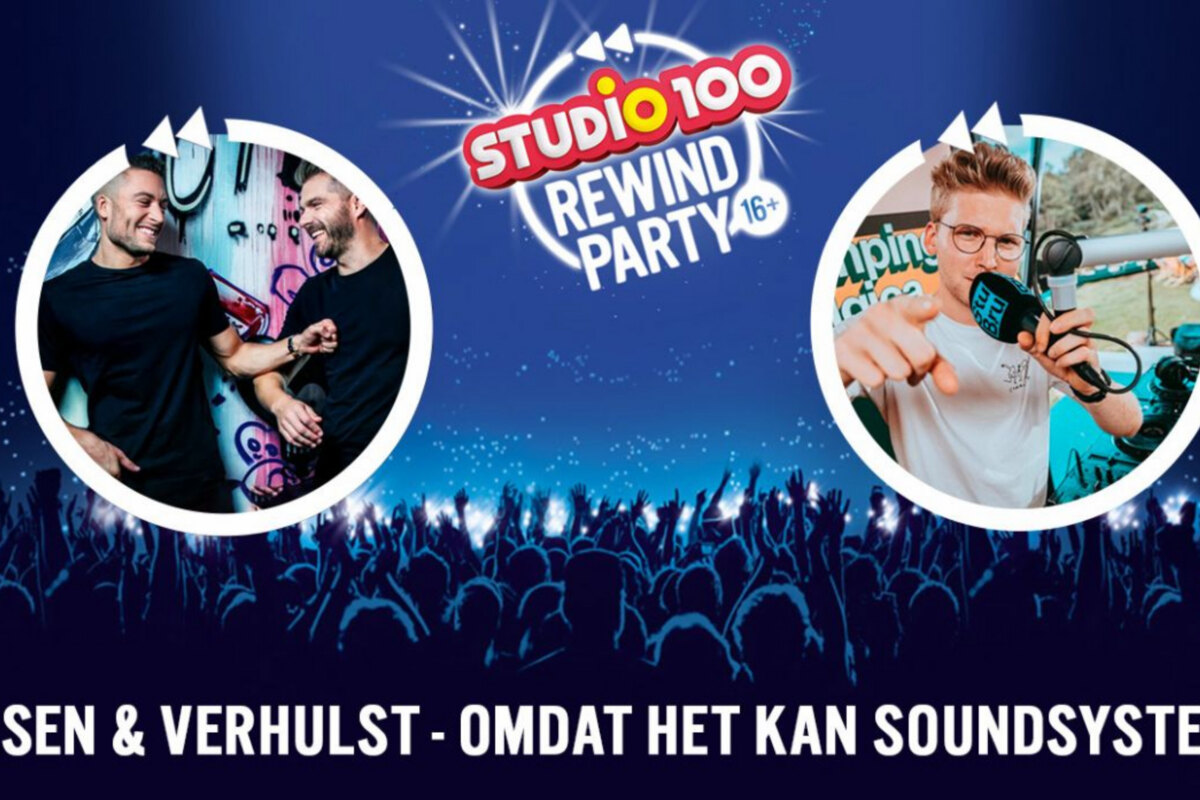 ‘Ilsen & Verhulst’ en ‘Omdat Het Kan Soundsystem’ samen met Spring op Studio 100 Rewind Party in het Sportpaleis