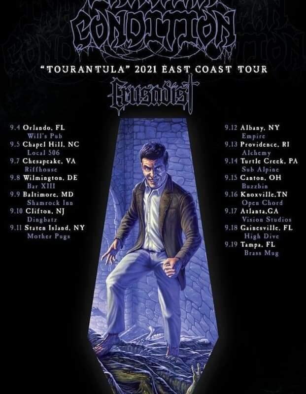 Death metal power trio Inhuman Condition have recently announced their first tour, dubbed the Tourantula