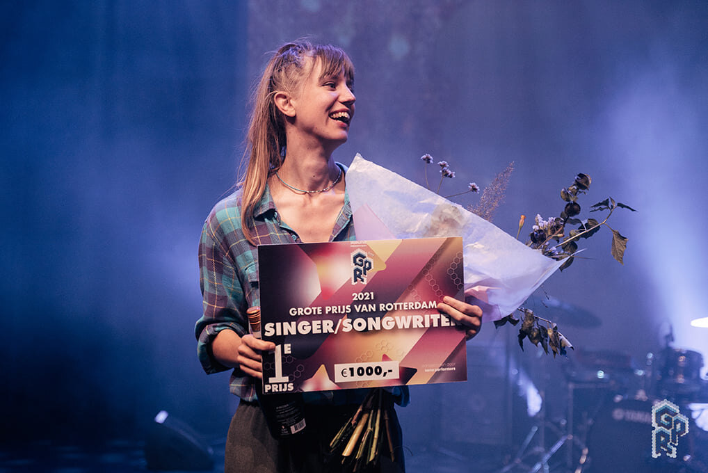 Albertine wint Juryprijs Singer/songwriter in de Sena Performers Grote Prijs Van Rotterdam