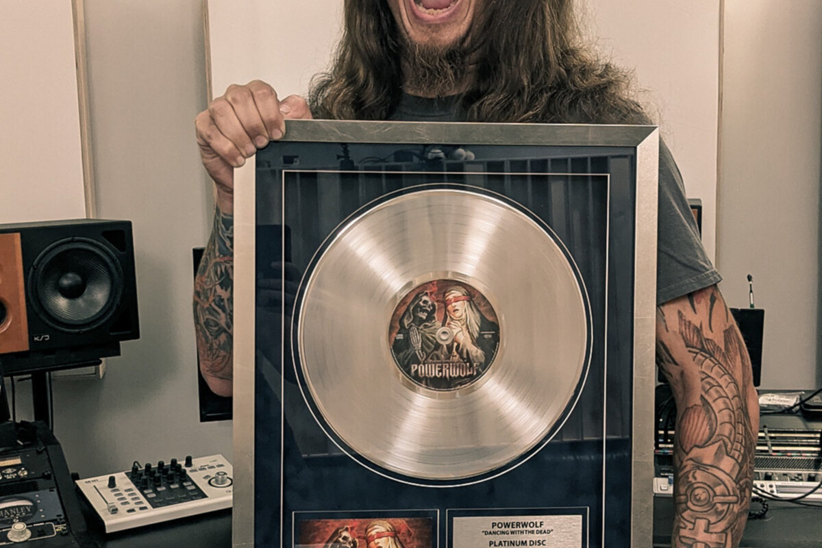 Powerwolf Receives Platinum Award for Single “Dancing With The Dead”