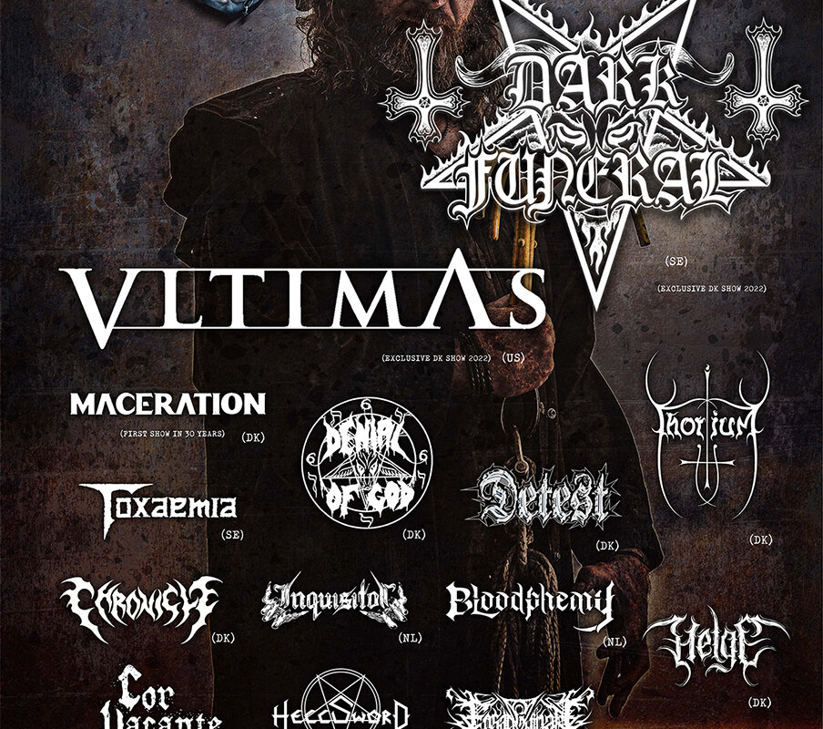 Death Coast: new extreme metal Danish festival with Dark Funeral & Vltimas on top of the bill.