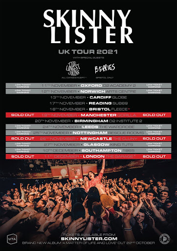 Skinny Lister Release Fifth Album: ‘A Matter Of Life & Love’ Today
